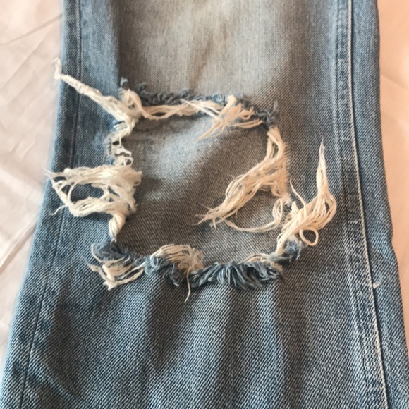 We The Free by Free People Distressed Ankle Mid Rise Jeans 25 - Picture 6 of 14